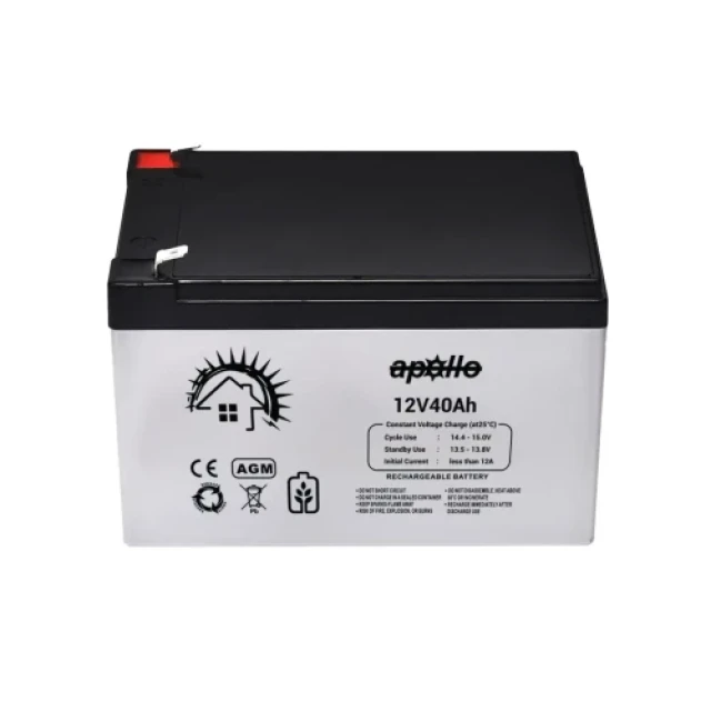 Apollo 12V-40Ah AGM Battery